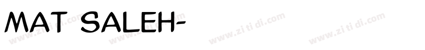 mat saleh字体转换